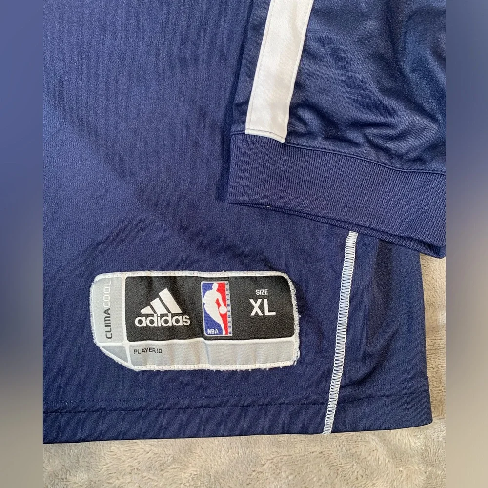 Adidas Warm Up‎ Shirt Men’s XL Blue NBA Denver Nuggets Long Sleeve